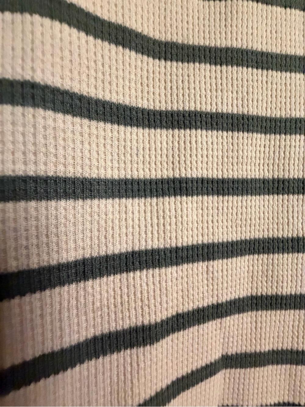 Talbots Peach and Gray Striped Ribbed Top - Picture 6 of 7